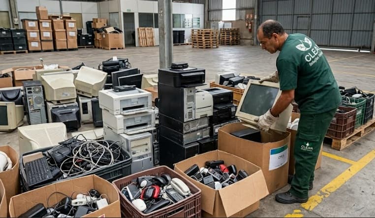 Reciclagem e destinação ambiental de eletrônicos, pilhas e baterias Clean